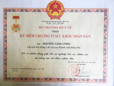 Bằng khen - Chứng nhận số 6